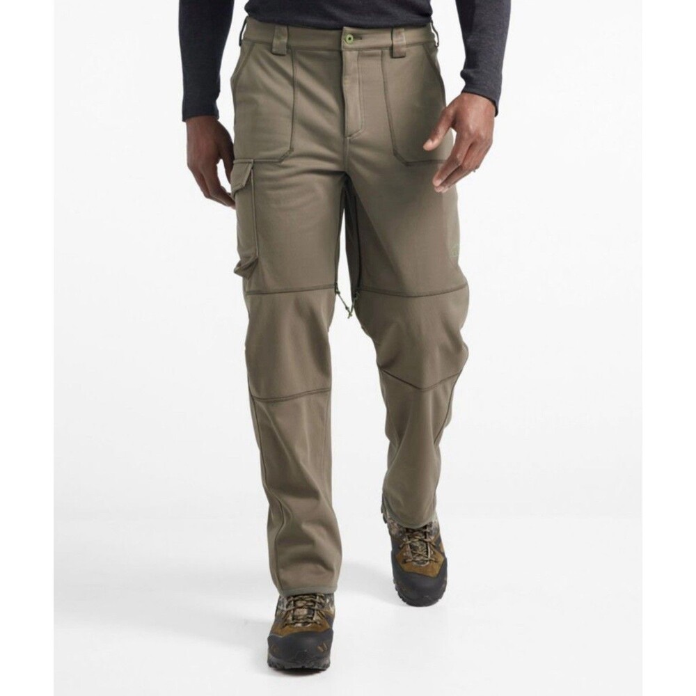 NEW LL Bean Ridge Runner Pants Men’s 42x33 Green Hunting Softshell Pocket Hiking